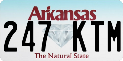AR license plate 247KTM
