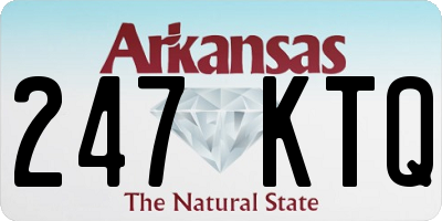 AR license plate 247KTQ