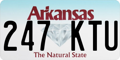 AR license plate 247KTU