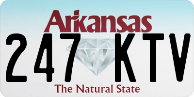AR license plate 247KTV