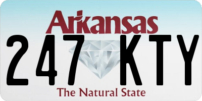 AR license plate 247KTY