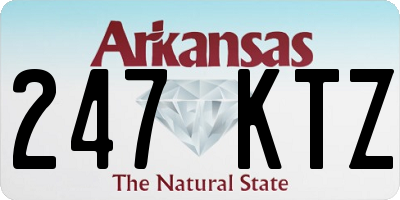 AR license plate 247KTZ