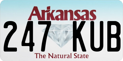 AR license plate 247KUB