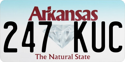 AR license plate 247KUC