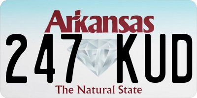 AR license plate 247KUD