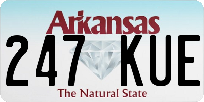 AR license plate 247KUE