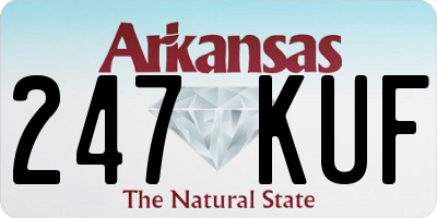 AR license plate 247KUF