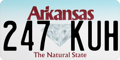 AR license plate 247KUH