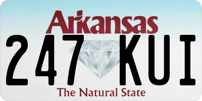 AR license plate 247KUI