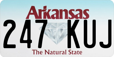 AR license plate 247KUJ
