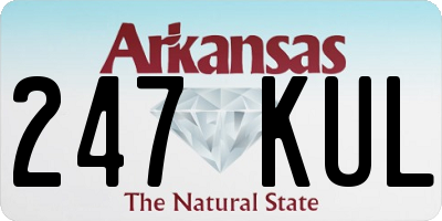 AR license plate 247KUL