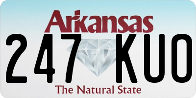 AR license plate 247KUO