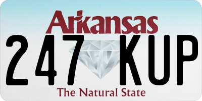 AR license plate 247KUP