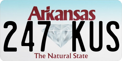 AR license plate 247KUS