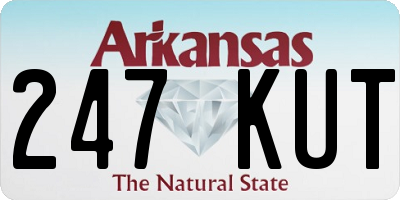 AR license plate 247KUT