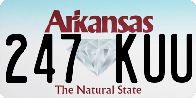 AR license plate 247KUU