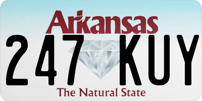 AR license plate 247KUY