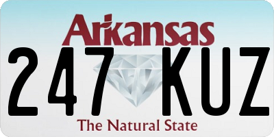 AR license plate 247KUZ