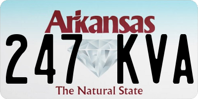 AR license plate 247KVA