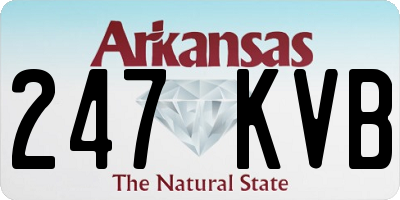 AR license plate 247KVB