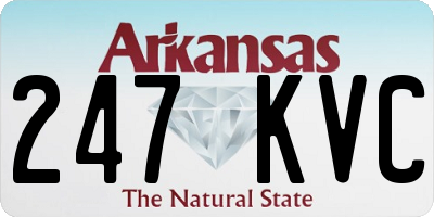AR license plate 247KVC