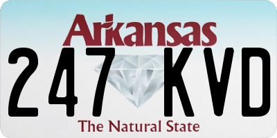 AR license plate 247KVD