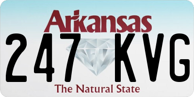 AR license plate 247KVG