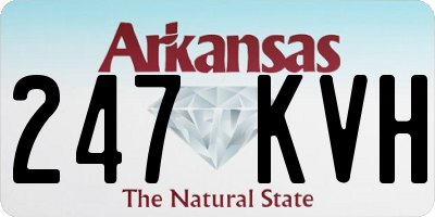 AR license plate 247KVH