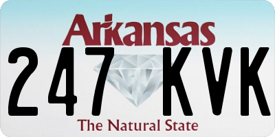 AR license plate 247KVK