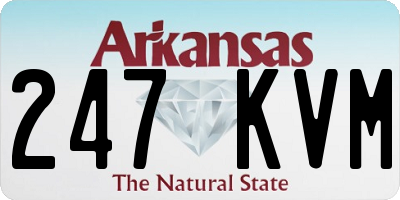 AR license plate 247KVM