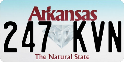 AR license plate 247KVN