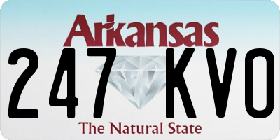 AR license plate 247KVO