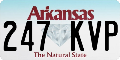 AR license plate 247KVP