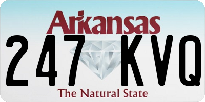 AR license plate 247KVQ