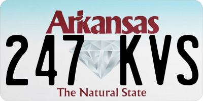 AR license plate 247KVS