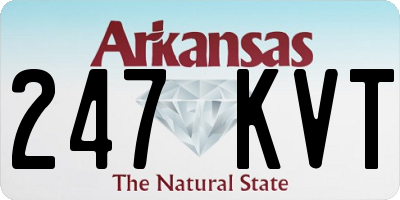AR license plate 247KVT