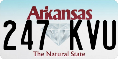 AR license plate 247KVU