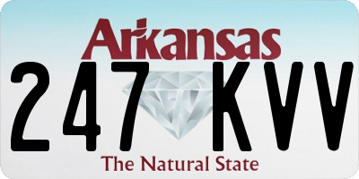AR license plate 247KVV
