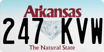AR license plate 247KVW