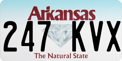 AR license plate 247KVX