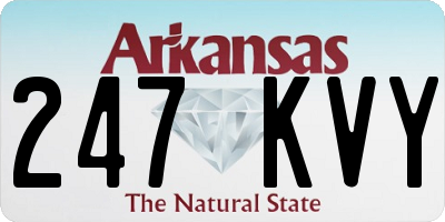 AR license plate 247KVY