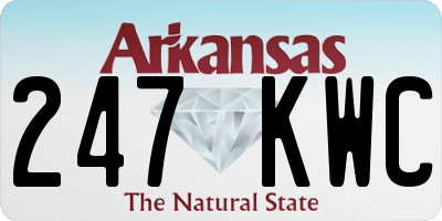 AR license plate 247KWC
