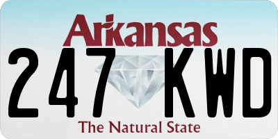AR license plate 247KWD