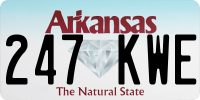 AR license plate 247KWE