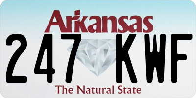AR license plate 247KWF