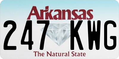 AR license plate 247KWG