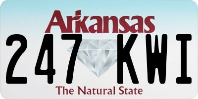 AR license plate 247KWI