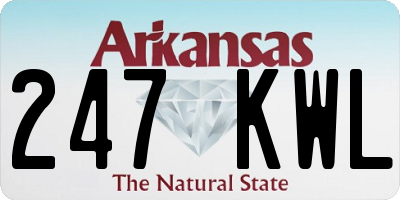 AR license plate 247KWL