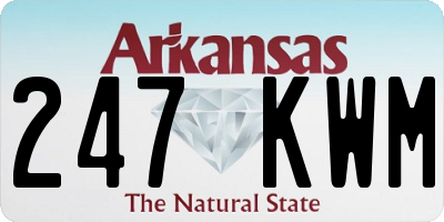 AR license plate 247KWM