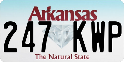 AR license plate 247KWP